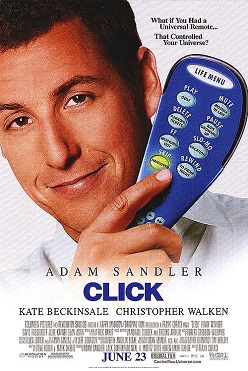 the poster for adam sandlers REALLY COOL COMEDY, Click.